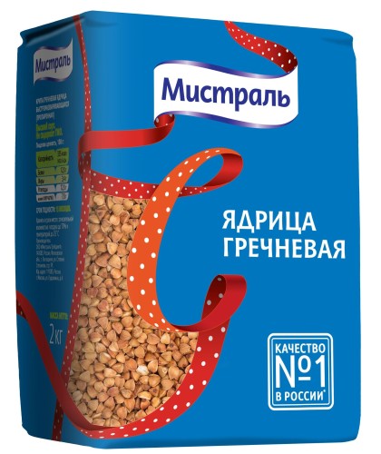 Гречка крупа МИСТРАЛЬ ядрица, 2кг