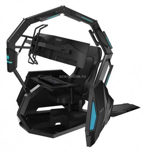 Кресло игровое Acer Predator Thronos Air PGC 910 черный сиденье черный искусственная кожа пластик черный