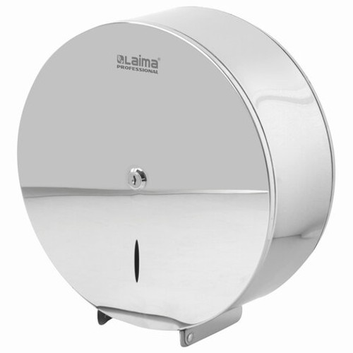 Диспенсер для туалетной бумаги LAIMA PROFESSIONAL INOX, 605701 (Система T1) БОЛЬШОЙ, нержавеющая сталь, зеркальный