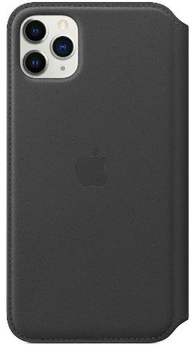 Чехол -книжка Apple Leather Folio для iPhone 11 Pro Max, чер, MX082ZM/A