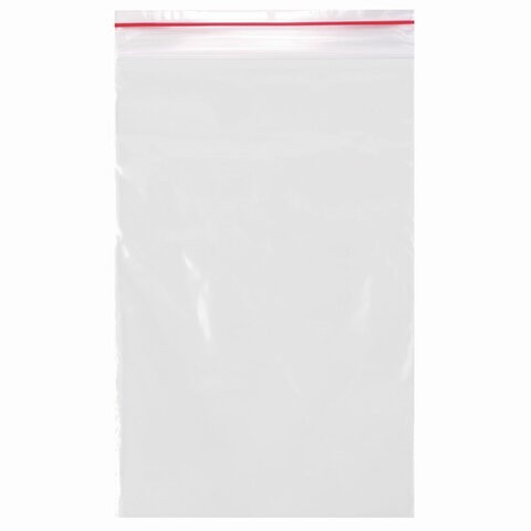 Пакеты Зип Лок (zip-lock) (гриппер), комплект 4 уп./ 100 шт., 150х200 мм, ПВД, толщина 40 микрон, BRAUBERG