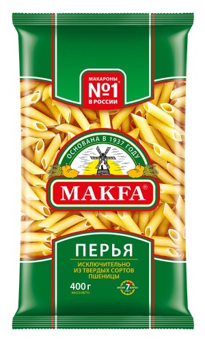 Макароны Макфа Перья Любительские, 400г