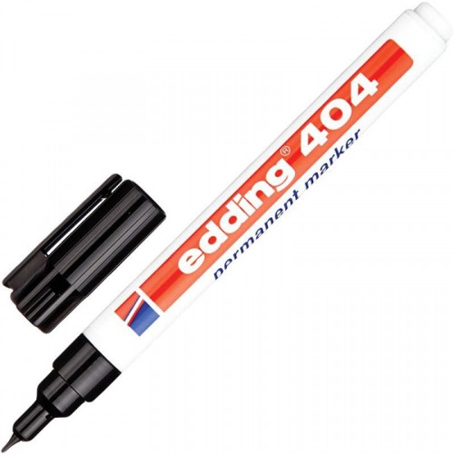 Перманентный маркер Edding E-404/1 черный (толщина линии 0.75 мм) Перманентный маркер Edding E-404/1 черный (толщина линии 0.75 мм)