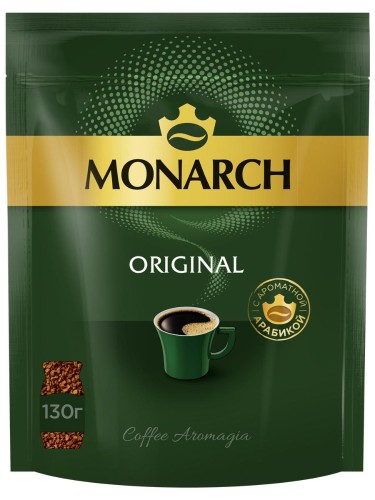 Кофе растворимый сублимированный Monarch Original, 130гр пакет