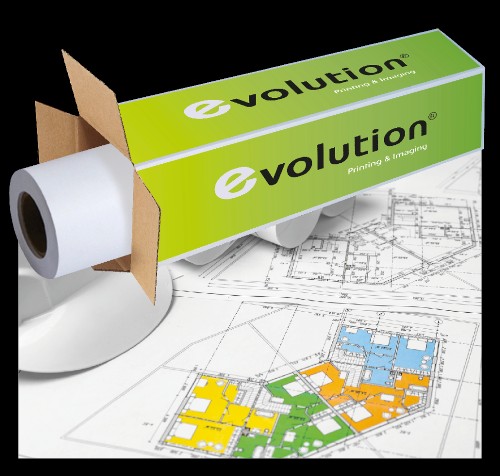 Бумага EVOLUTION  PPC Premium EXTRA Paper 75gr 0.420x175 м  втулка 3" / 76мм  (ex.450L90237) кратн. 2