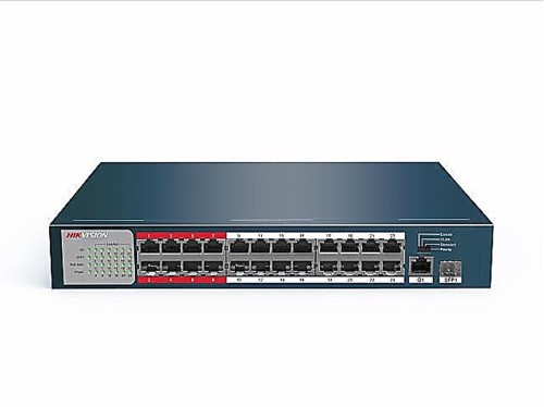 Неуправляемый PoE коммутатор DS-3E0326P-E/M (B) 24 портов