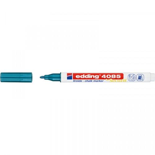 Меловой маркер Edding 4085, круглый наконечник, 1-2 мм Синий металлик Меловой маркер Edding 4085, круглый наконечник, 1-2 мм Синий металлик