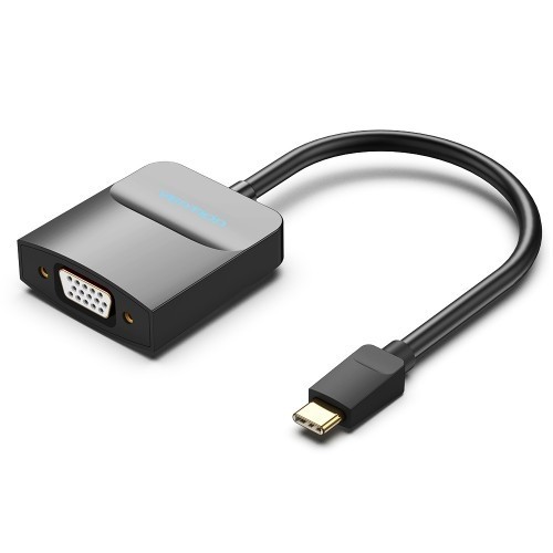 Мультимедиа конвертер Vention USB Type C M/VGA 15F, Черный Vention TDDBB