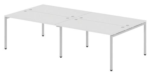 Бенч-система XTEN-S 280x140,  белый/алюминий Бенч-система XTEN-S 280x140,  белый/алюминий