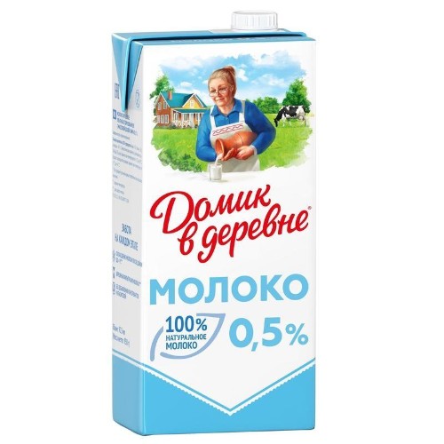 Молоко Домик в Деревне 0,5% 950г