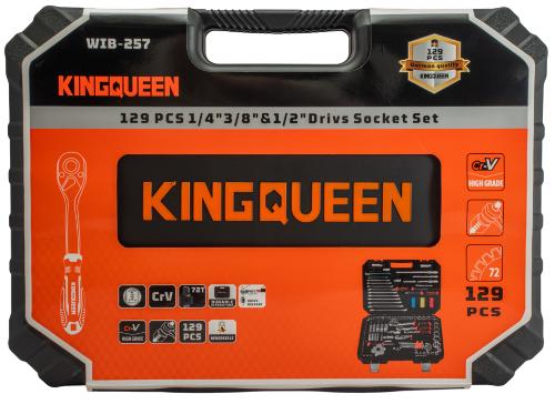 Набор инструментов KINGQUEEN 129 пред, 72 зуба, WIB-257