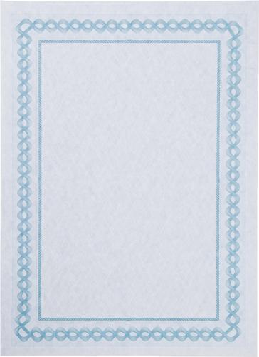 Сертификат-бумага А4 Attache синяя рамка ID4, 25 шт/уп