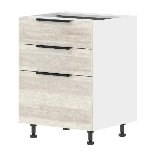Шкаф напольный с ящиками ALVALINE CORSICA MOB 6082.2, сосна эдмонт/белый, 600х560х820 мм
