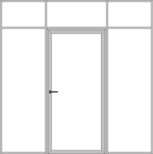 Офисная перегородка Т75 в комплекте