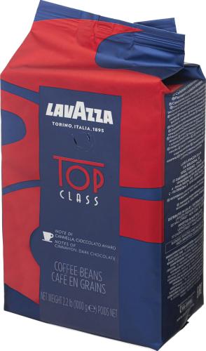 Кофе Lavazza Top Class grand gusto в зернах, 1 кг