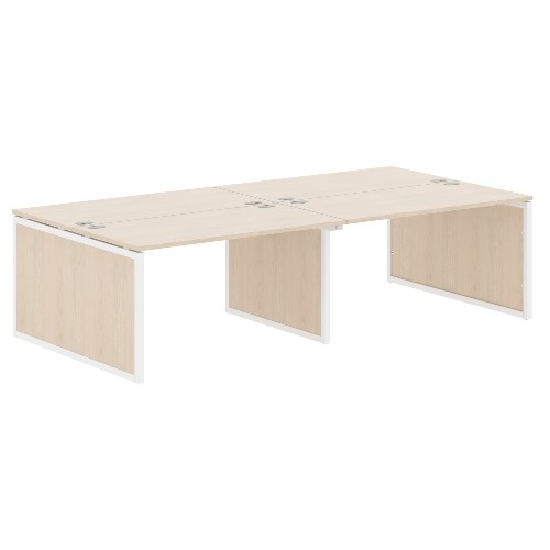 Бенч-система XTEN-QP XQPWST 2814, бук тиара/белый, 2800х1406х750 мм Бенч-система XTEN-QP XQPWST 2814, бук тиара/белый, 2800х1406х750 мм