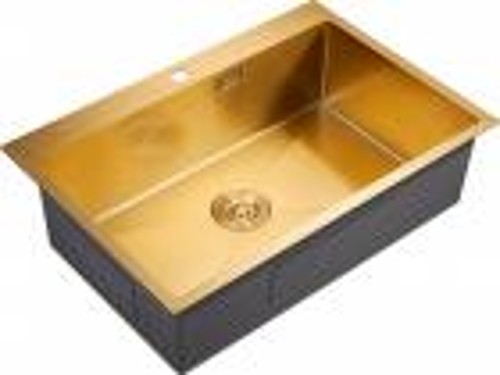 Кухонная мойка Milacio Denia 750 Steel (MC.77508) золото