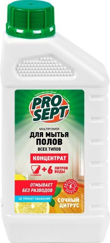 Средство для мытья пола Prosept Multipower концентрат цитрус 1л