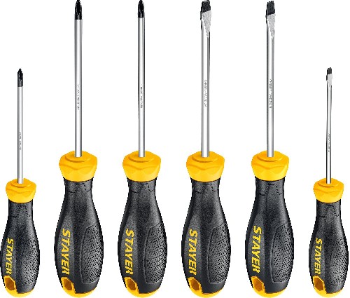 STAYER Hercules-X6, 6 предм., набор отверток (2513-H6)