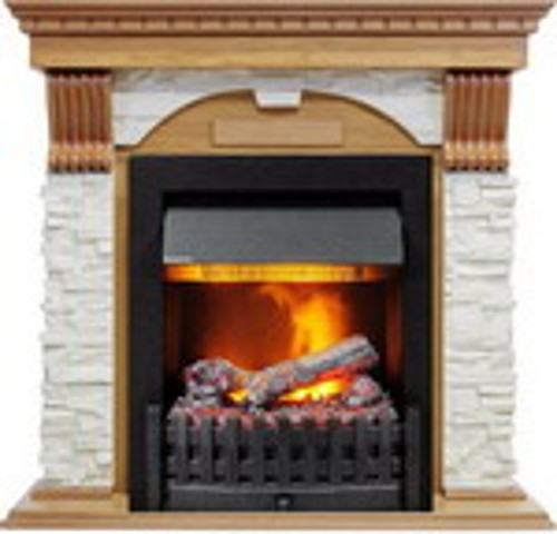 Камин Dimplex Dublin арочный сланец белый с очагом Danville Delux Black (дуб) 1384906596