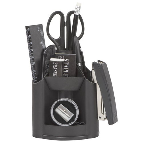 Канцелярский набор с наполнением STAFF &quot;Минидеск&quot;, 11 предметов, вращающаяся конструкция