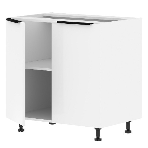 Шкаф напольный с полкой ALVALINE IBIZA MOP 8082.1P, белый/белый, 800х560х820 мм
