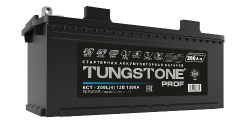 Аккумулятор Tungstone Prof 6СТ-200L(4) болт