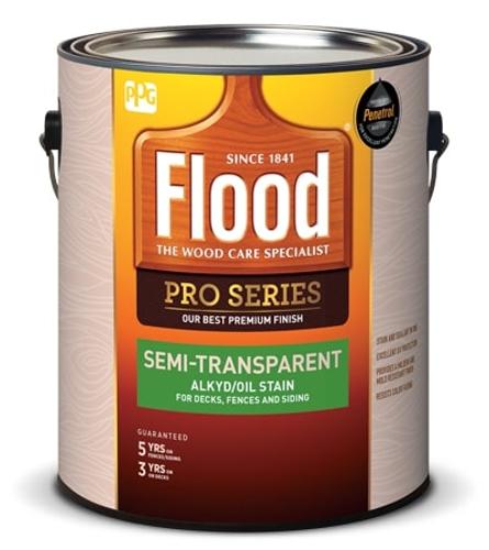 PPG Flood Semi-Transparent Полупрозрачная Алкид/Масляная Пропитка Для Дерева, бесцветный, 3,78 л