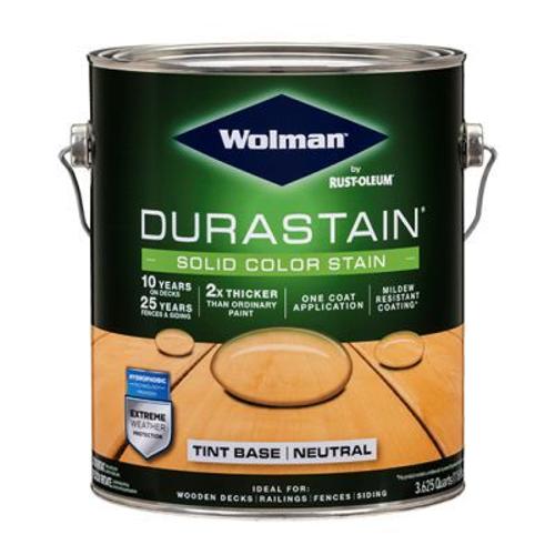 Wolman DuraStain Solid Color Stain Краска/покрытие для дерева, под колеровку, Ultra Deep, 3,78 л