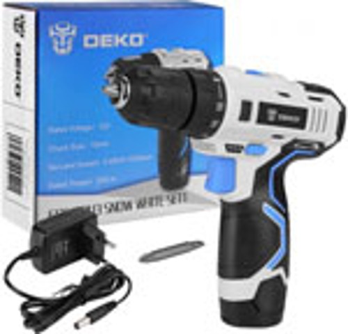 Дрель и шуруповерт Deko GCD12DU3 SNOW WHITE SET1, 12В, 32 Нм, 1х1.5 Ач, з/у