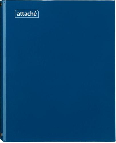 Бизнес-тетрадь А5 80л  ATTACHE, на кольцах,синий, обложка 7БЦ