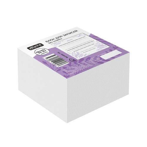 Блок для записей Attache Selection 90x90x50 Флора, линейка, фиолетовый