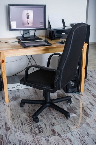 Защитный коврик под компьютерное кресло BSL D 100 см (1 мм)