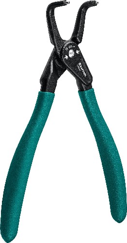 ЗУБР 170 мм, изогнутые губки, внутренний съемник стопорных колец, Профессионал (22821-2)