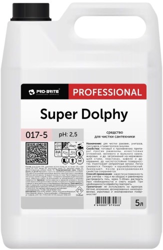 Профхим сантех кисл гель д/удален налета,д/акрила Pro-Brite/SUPER DOLPHY,5л