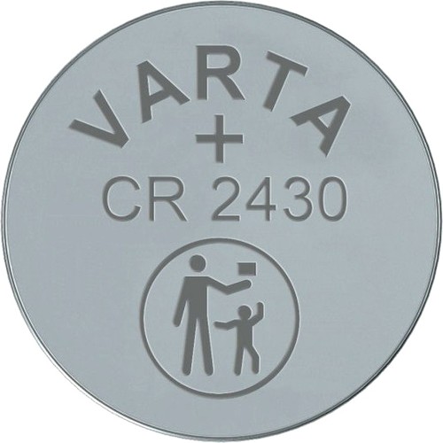 Батарейка Varta ELECTRONICS CR2430 BL1 Lithium 3V (6430) (1/10/100) Varta PRIMARY LITHIUM CR2430 (06430101401)