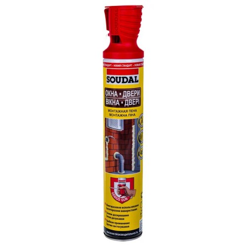 Пена Soudal бытовая GENIUS GUN многократного применения 12*750//131132