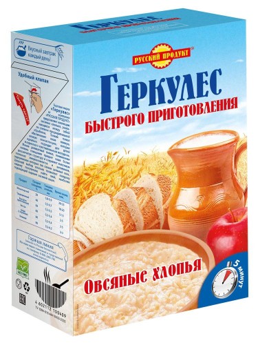 Каша Геркулес Русский Продукт быстрого приготовления, 420г