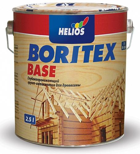 Boritex Base бесцветный грунт-антисептик для дерева, бесцветный, 10 л