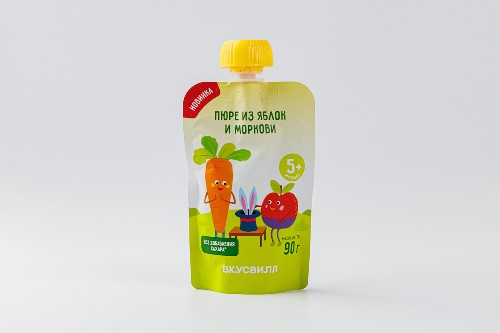 Пюре из яблок и моркови, 90 г