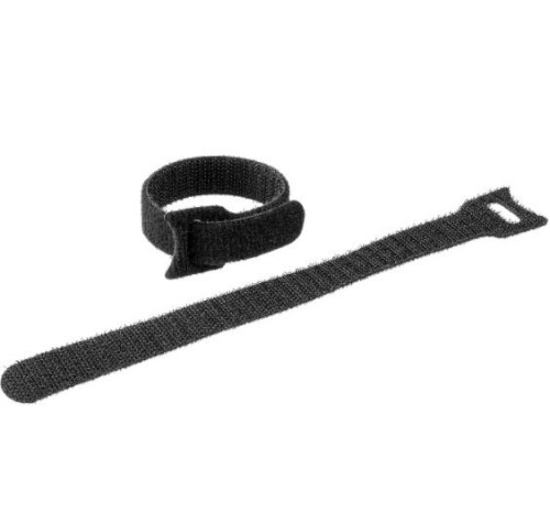 Кабельные стяжки-липучки черные 16х210мм, 100шт, нейлоновые, ЗУБР 30932-100