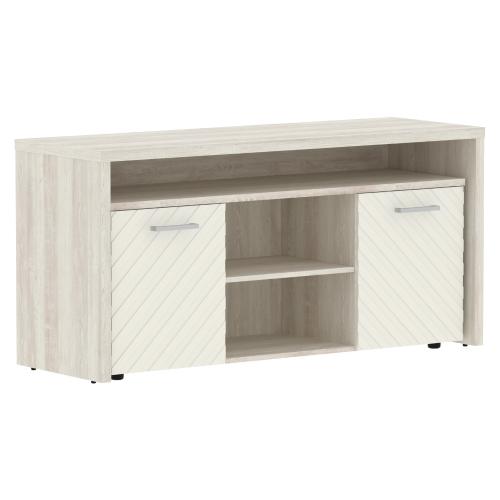 Тумба с фригобаром TORR LUX TLTF-3D, латте/сосна эдмонт, 1640х550х800 мм