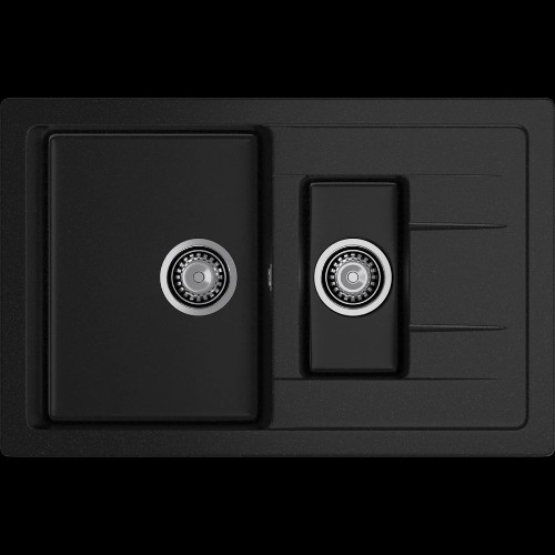 Кухонная мойка GRANFEST GranFest QUADRO Q-775KL black Кухонная мойка GRANFEST GranFest QUADRO Q-775KL black