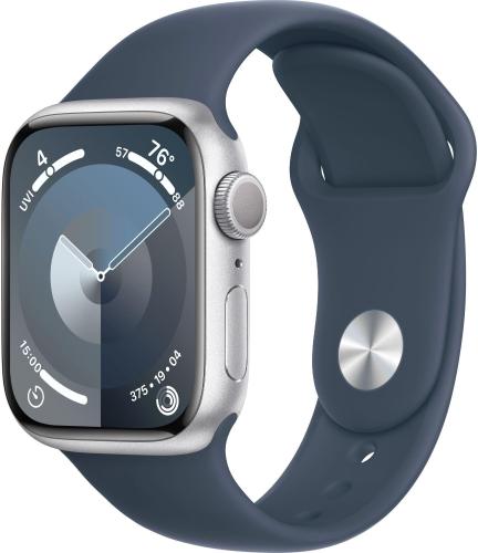 Смарт-часы Apple Watch Series 9 A2978 41мм OLED корп.сереб.(MR903ZP/A)