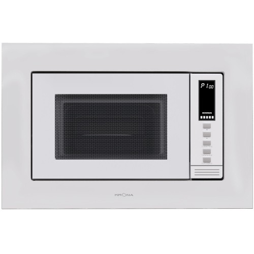 Встраиваемая микроволновая печь KRONA LAUNE 60 WH DOTS K, глуб.30см, белая