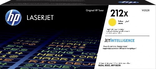 Картридж лазерный HP 212X W2122X желтый (10000стр.) для HP CLJ Enterprise M554/M555
