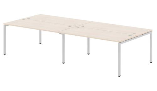Бенч-система XTEN-S 320x140,  бук тиара/алюминий Бенч-система XTEN-S 320x140,  бук тиара/алюминий