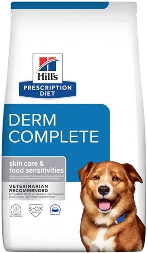 Хиллс 605870 Диета сух.д/собак Derm Complete для поддержания здоровья кожи при аллергии 12кг