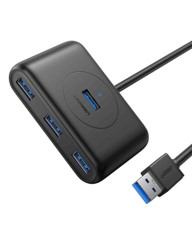 Разветвитель USB UGREEN  4 х USB 3.0, 1 м, цвет черный (20291)