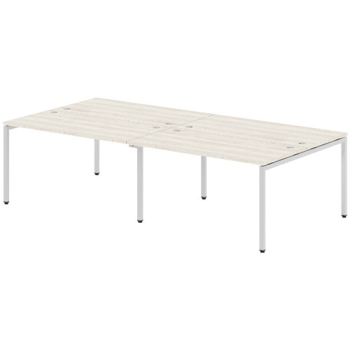 Стол 4-х местный XTEN-S, сосна эдмонт/алюминий, 281х141
